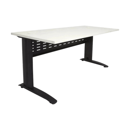 Rapid Span Desk 1200 X 700 White Black Powdercoat - Office Furniture Company