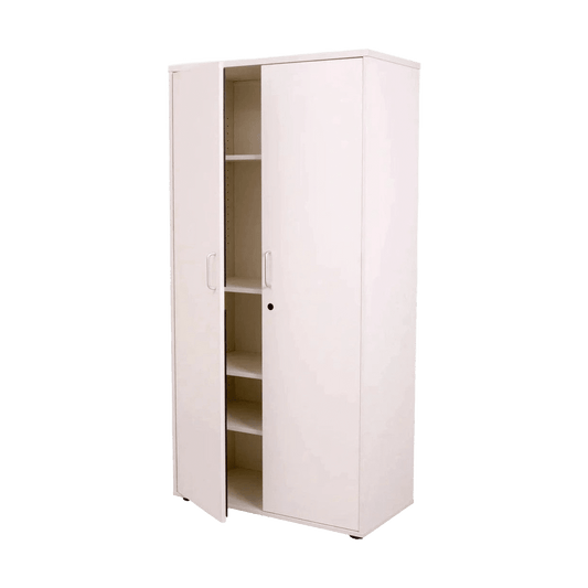Rapid Span Lockable Cupboard Natural White - Office Furniture Company