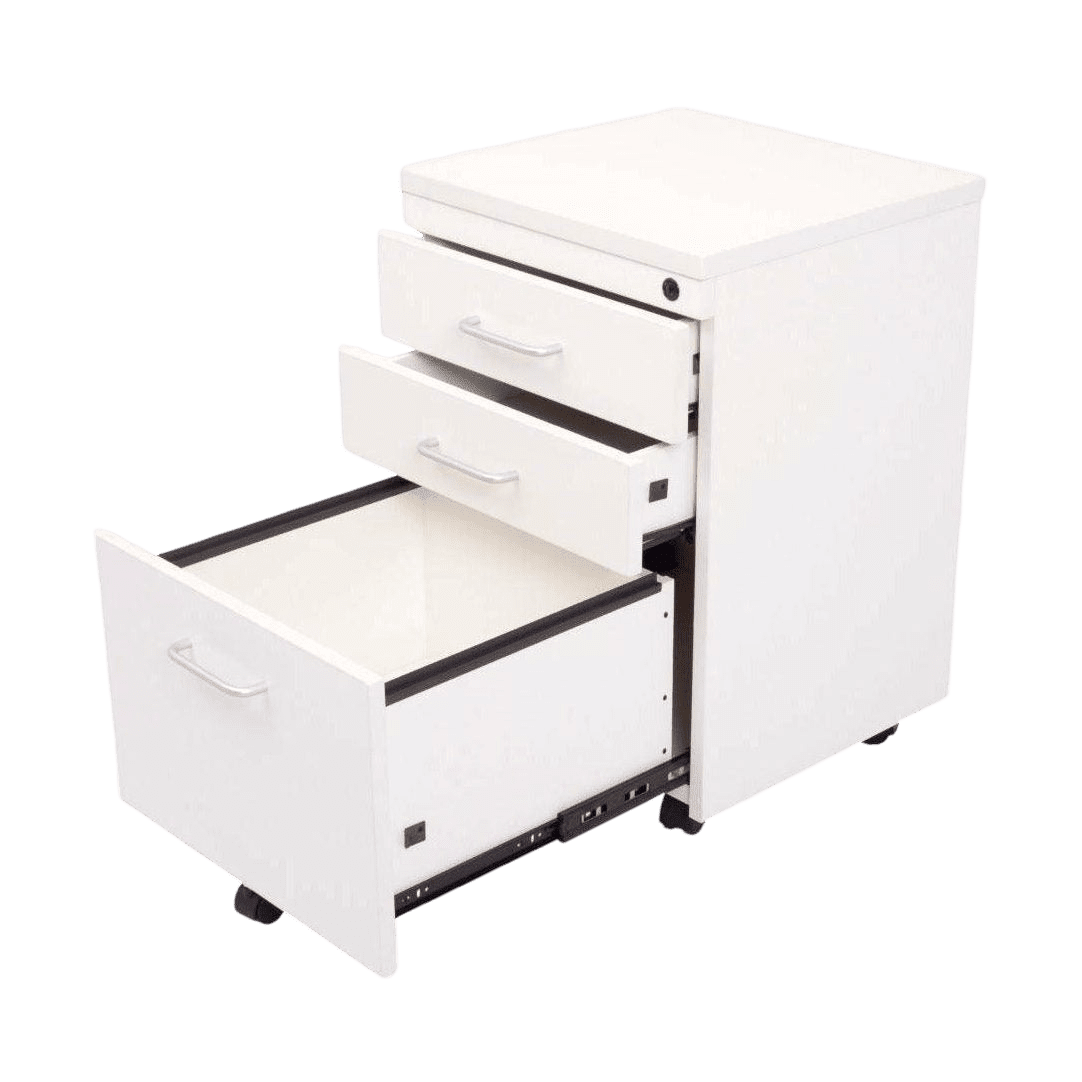 Rapid Span Mobile Pedestal White