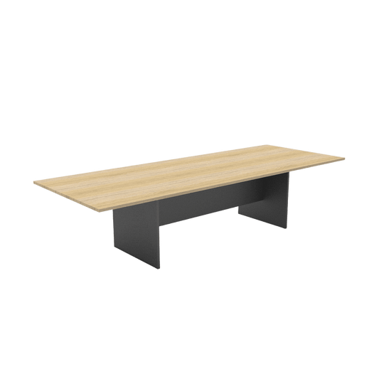 Rapid Worker Boardroom Table 2400 X 1200 Natural Oak - Office Furniture Company