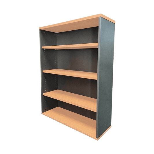 Rapid Worker Bookcase Beech 1200 mm - Office Furniture Company