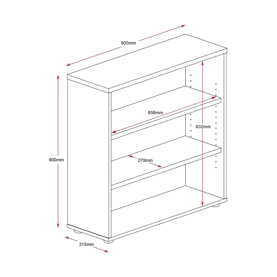 Rapid Worker Bookcase Beech 1800 mm - Office Furniture Company