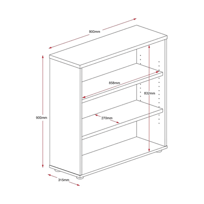 Rapid Worker Bookcase Beech 1800 mm - Office Furniture Company