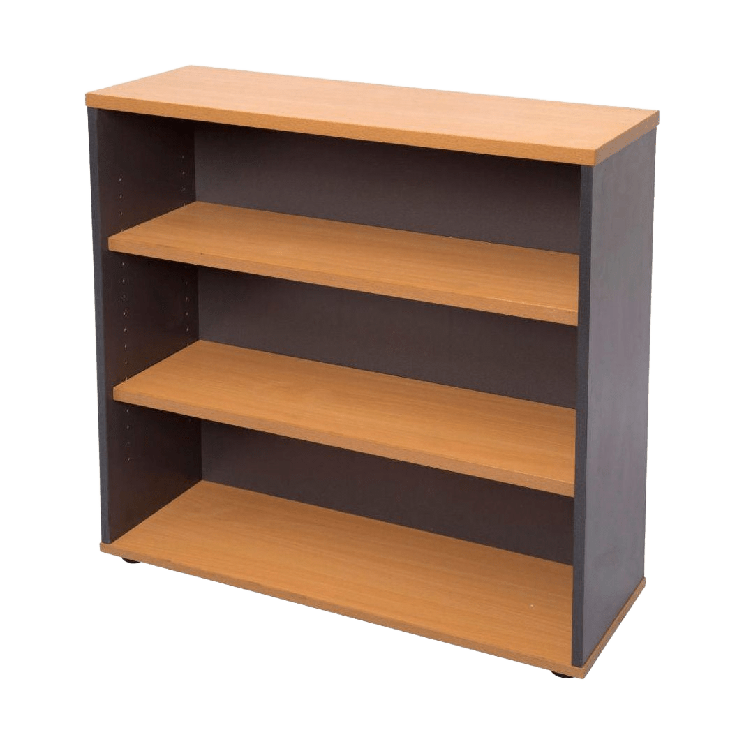 Rapid Worker Bookcase Beech 900 mm - Office Furniture Company