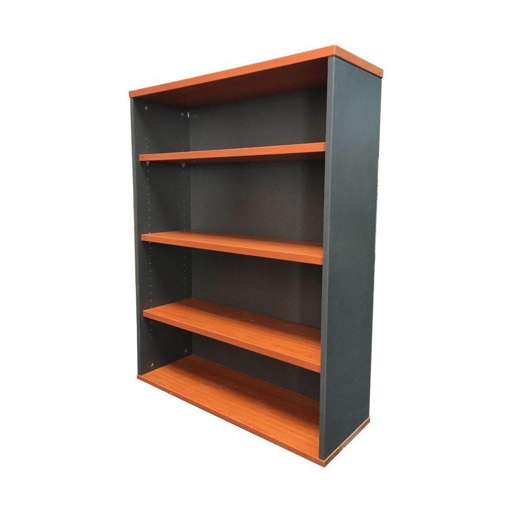 Rapid Worker Bookcase Cherry 1200 mm - Office Furniture Company