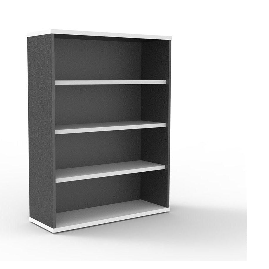 Rapid Worker Bookcase Natural White 1200 mm - Office Furniture Company