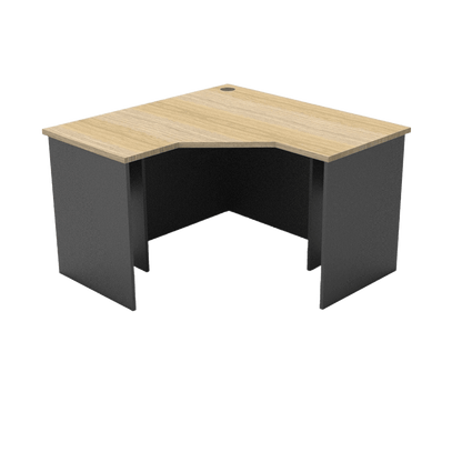 Rapid Worker Corner Desk 1200 X 1200 X 600 Natural Oak - Office Furniture Company