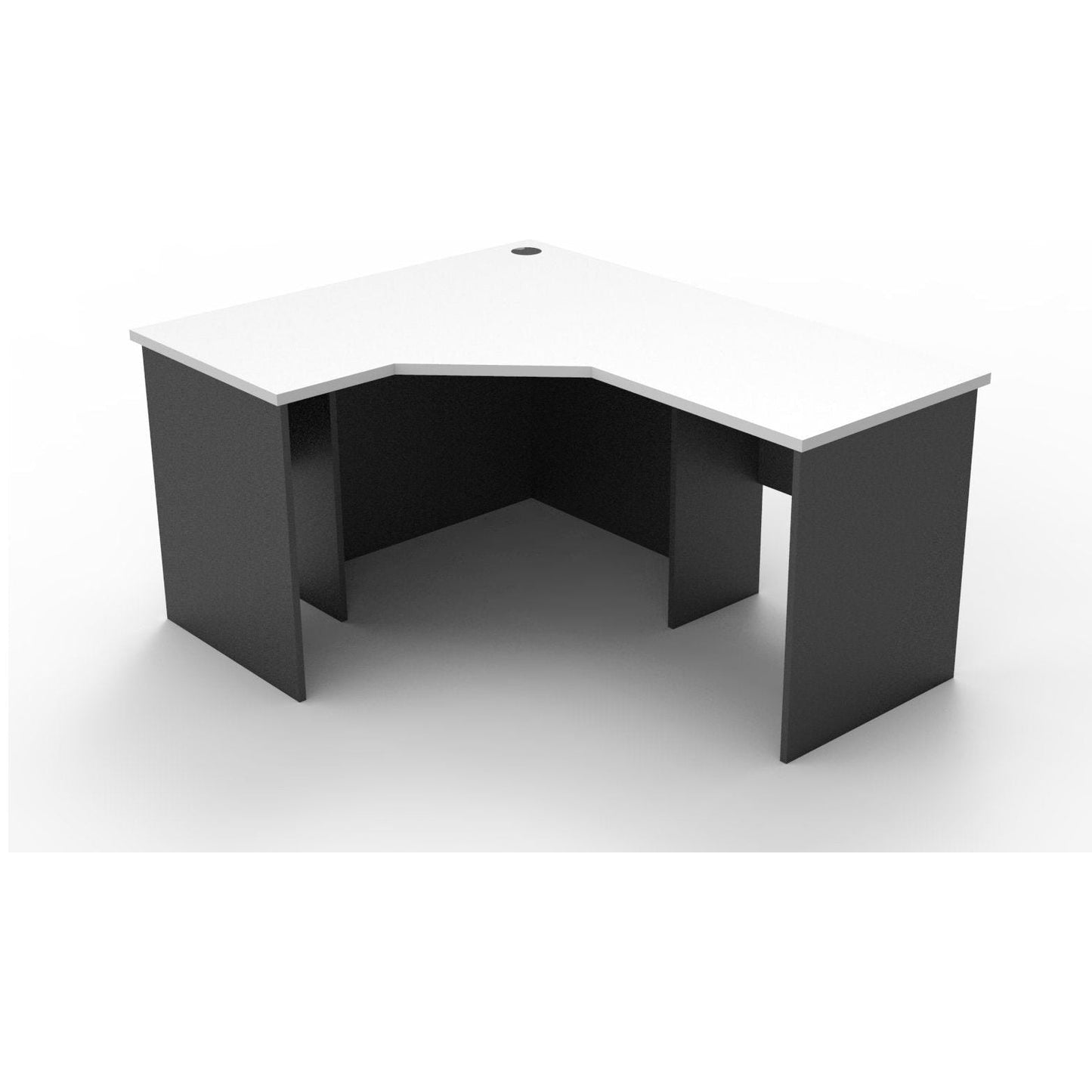 Rapid Worker Corner Desk 1200 X 1500 X 600 Natural White - Office Furniture Company