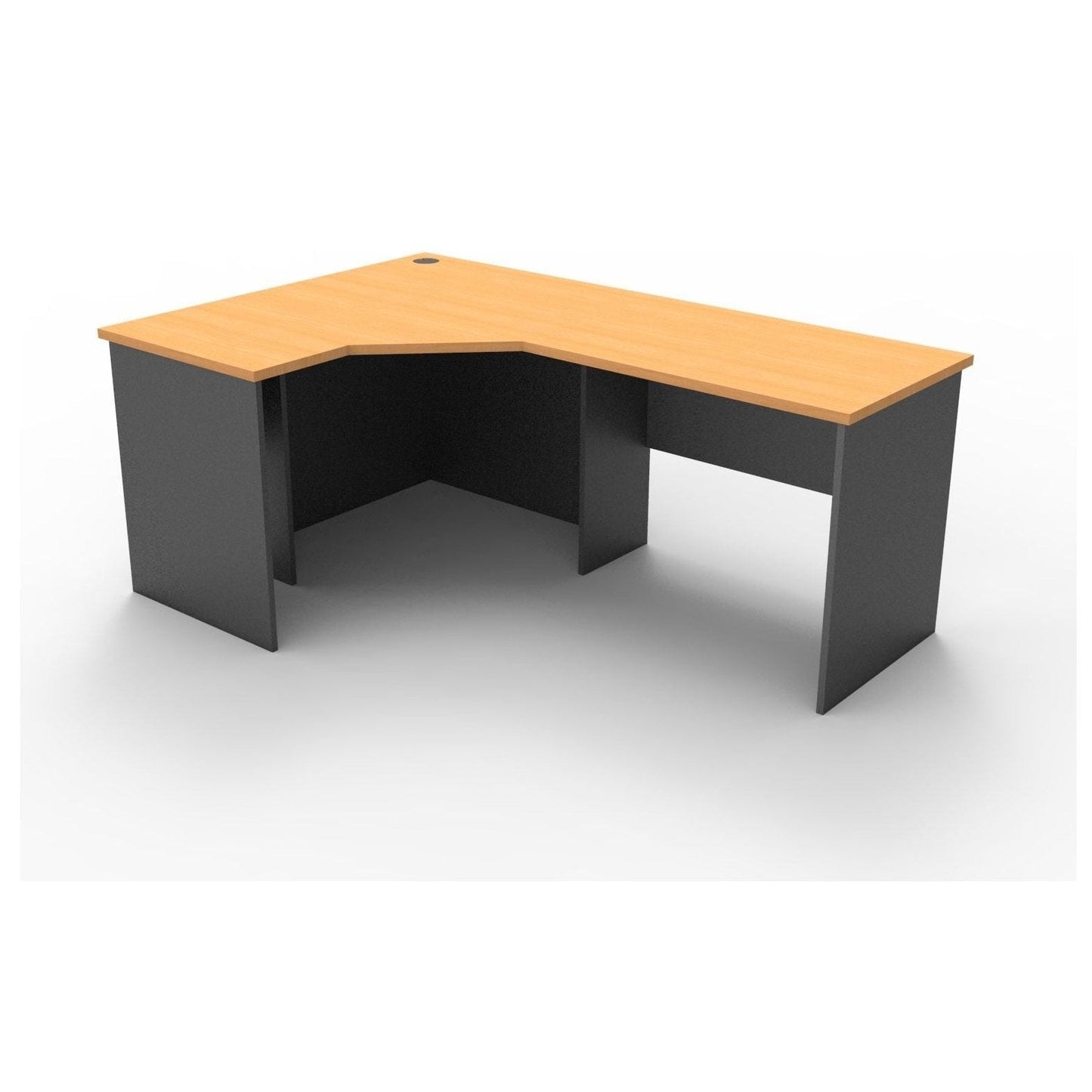Rapid Worker Corner Desk 1200 X 1800 X 600 Beech - Office Furniture Company