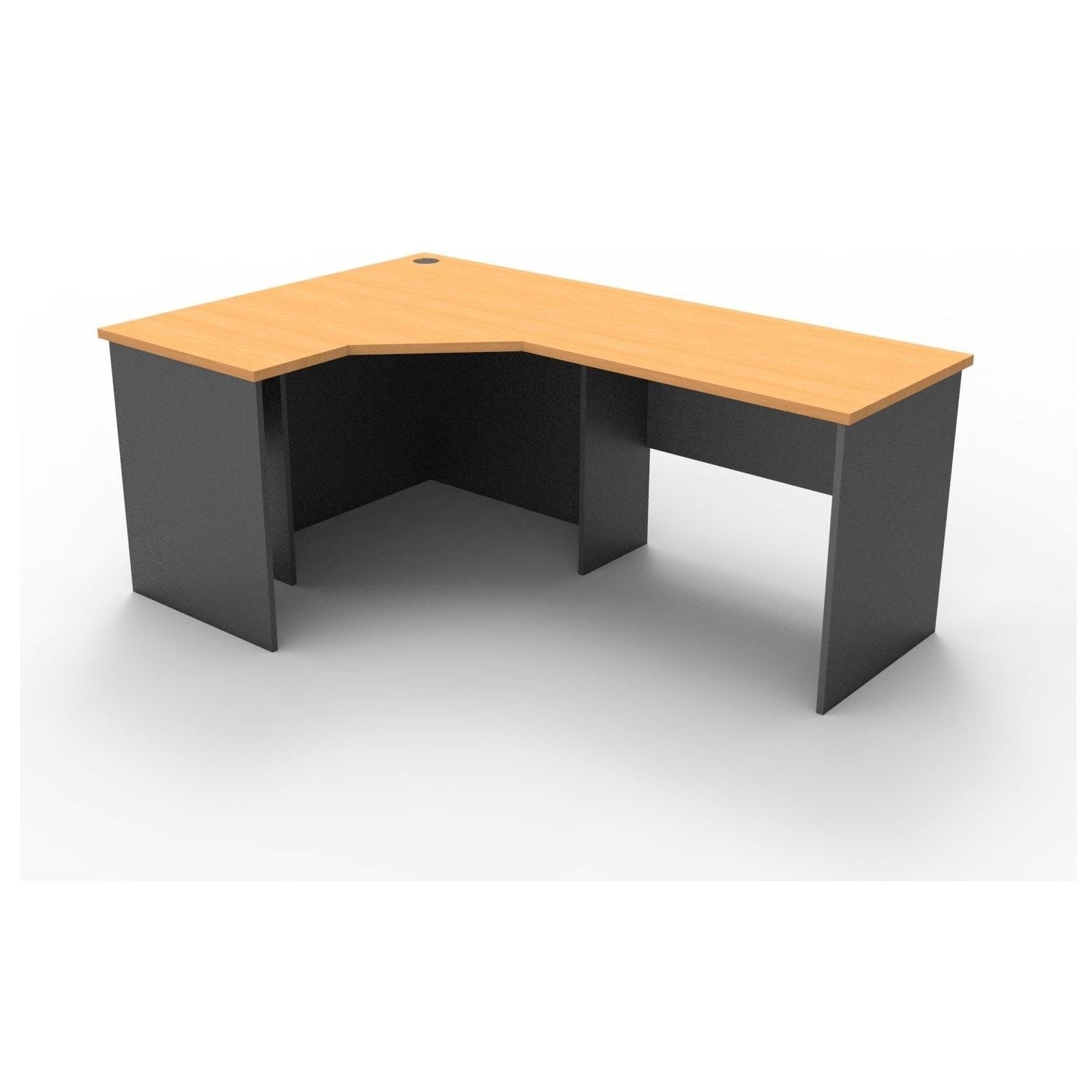 Rapid Worker Corner Desk 1200 X 1800 X 600 Beech - Office Furniture Company