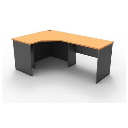 Rapid Worker Corner Desk 1200 X 1800 X 600 Beech - Office Furniture Company