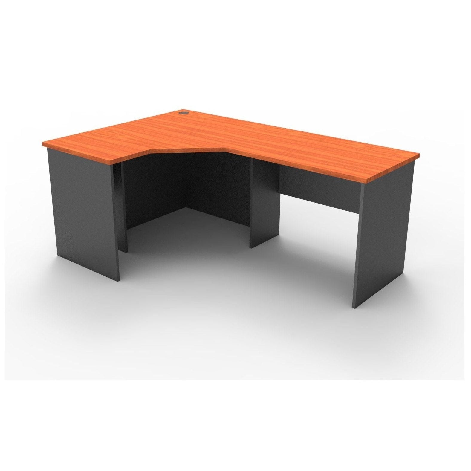Rapid Worker Corner Desk 1200 X 1800 X 600 Cherry - Office Furniture Company