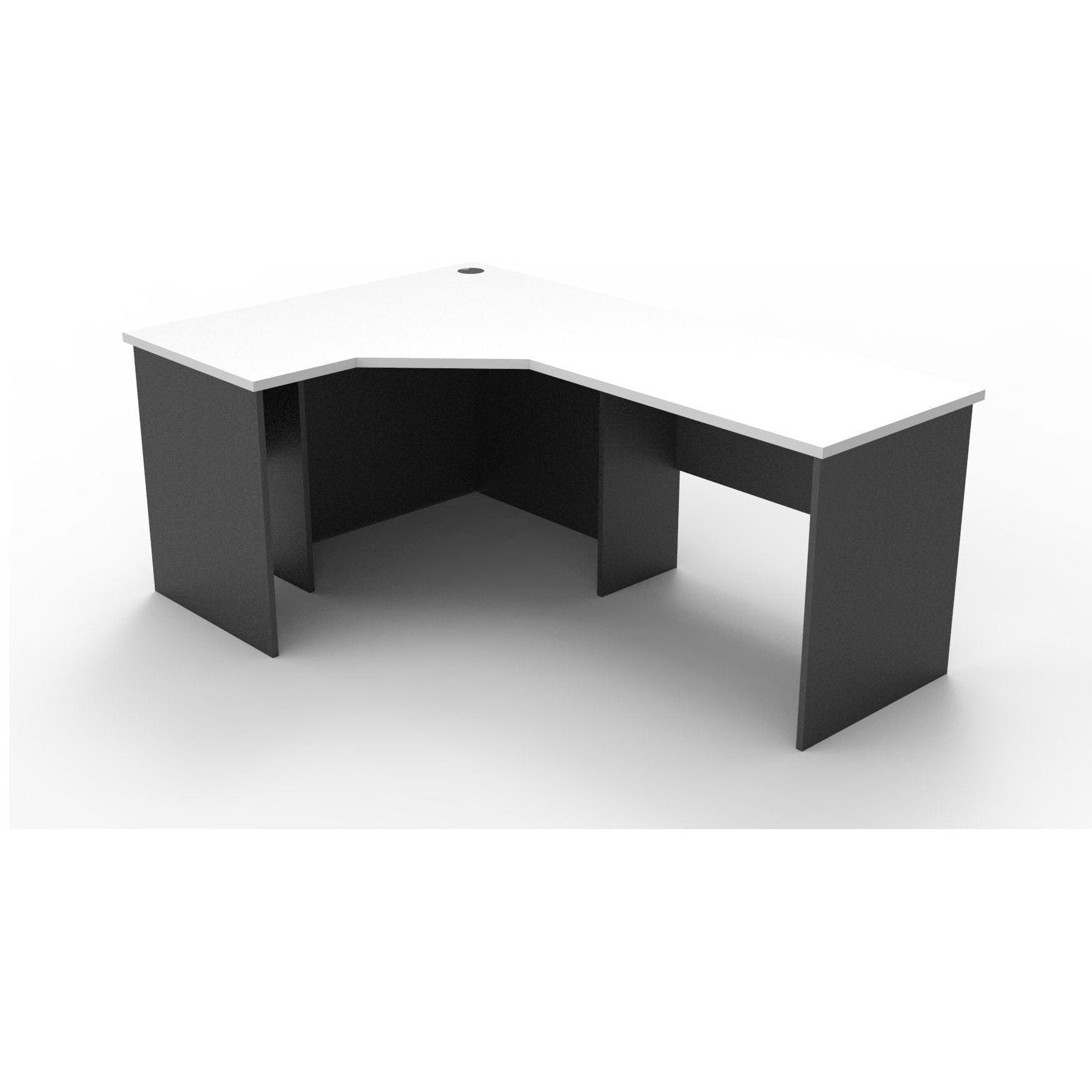 Rapid Worker Corner Desk 1200 X 1800 X 600 Natural White - Office Furniture Company
