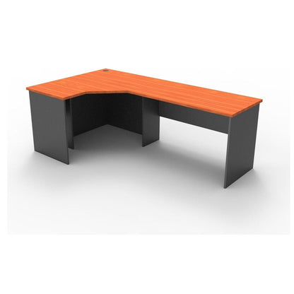 Rapid Worker Corner Desk 1200 X 2100 X 600 Cherry - Office Furniture Company