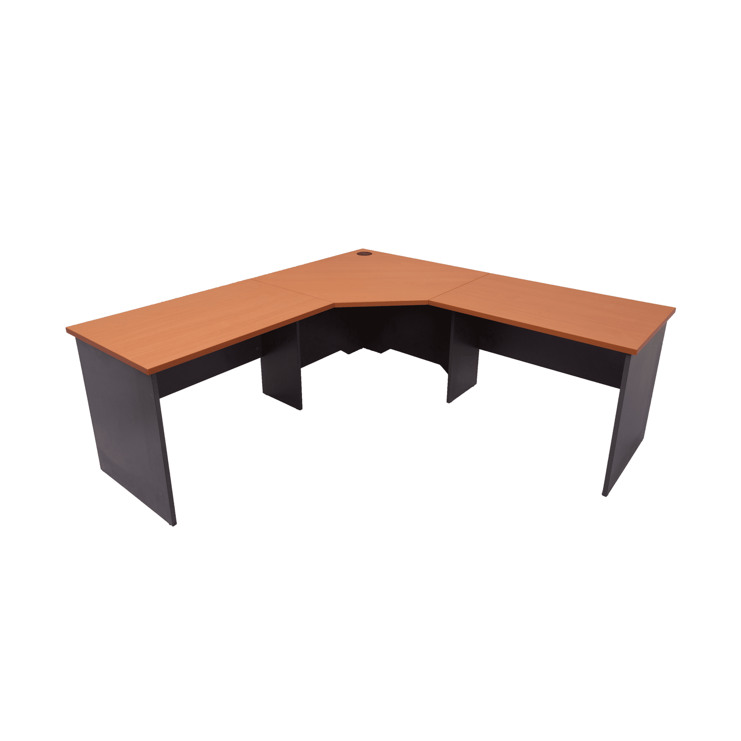 Rapid Worker Corner Desk 1800 X 1800 X 600 Cherry - Office Furniture Company