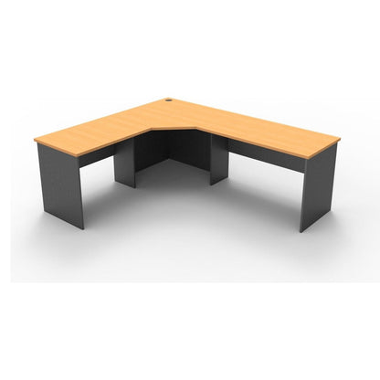 Rapid Worker Corner Desk 2100 X 1800 X 600 Beech - Office Furniture Company