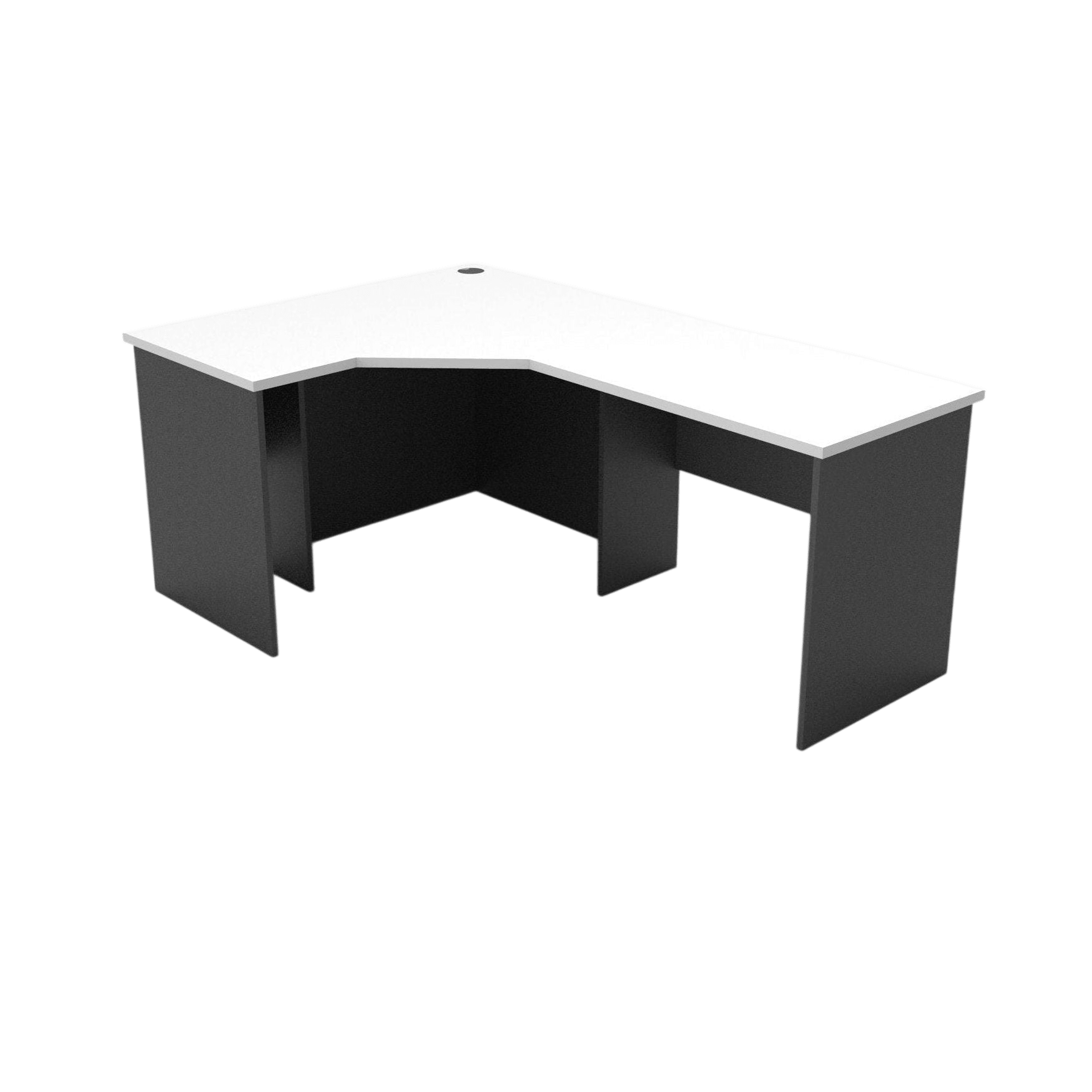 Rapid Worker Corner Desk 1200x1800x600 White