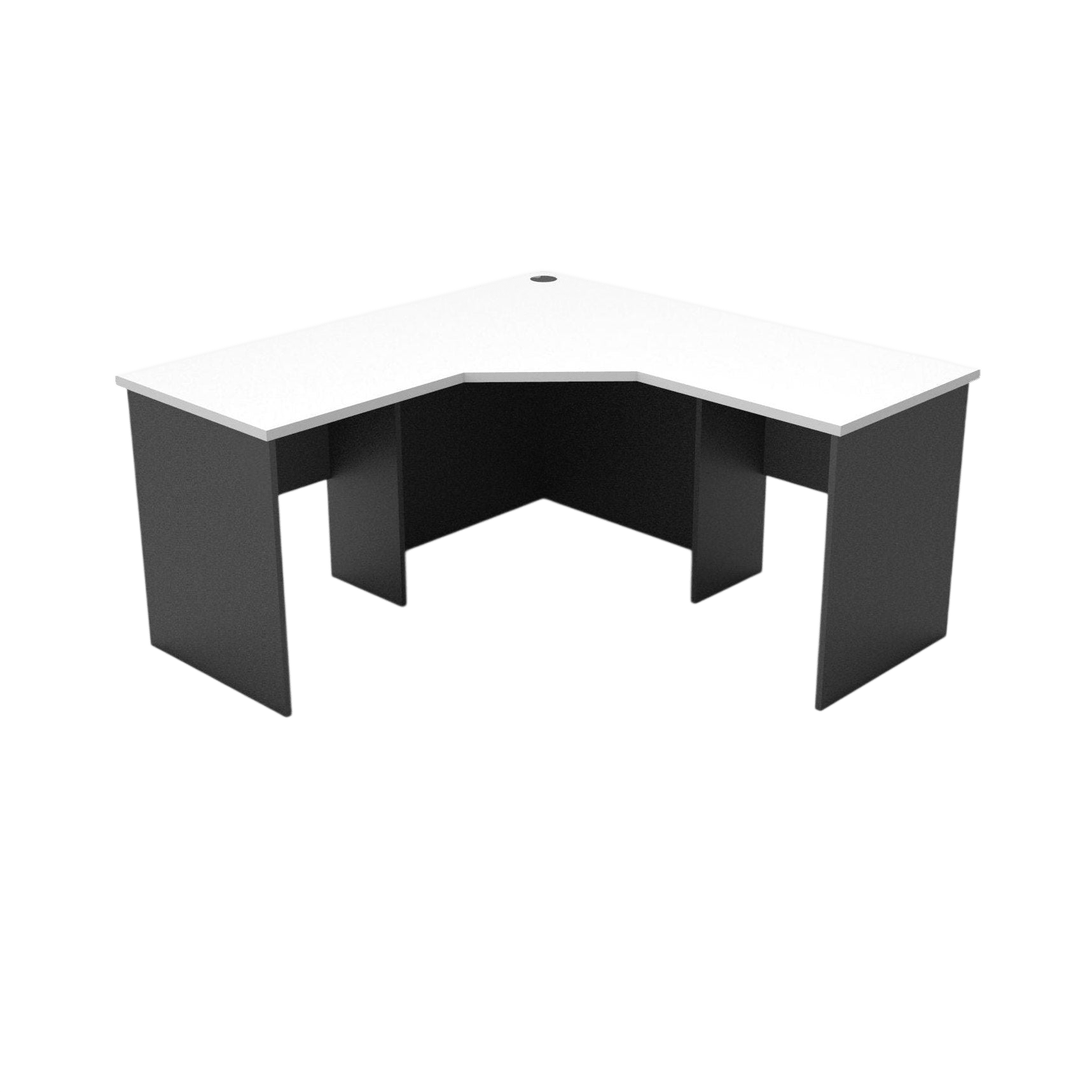 Rapid Worker Corner Desk 1500x1500x600 White