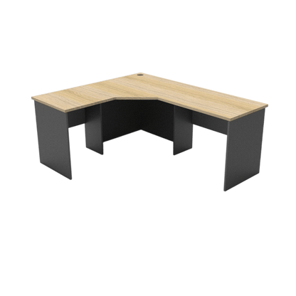 Rapid Worker Corner Desk 1800x1500x600 Natural Oak