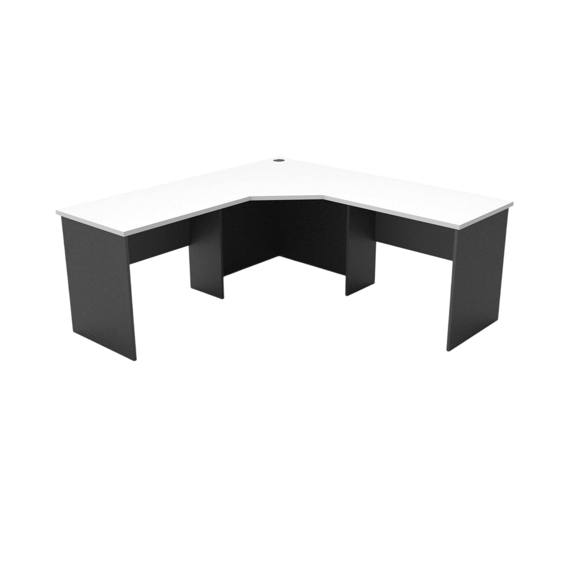 Rapid Worker Corner Desk 1800x1800x600 White