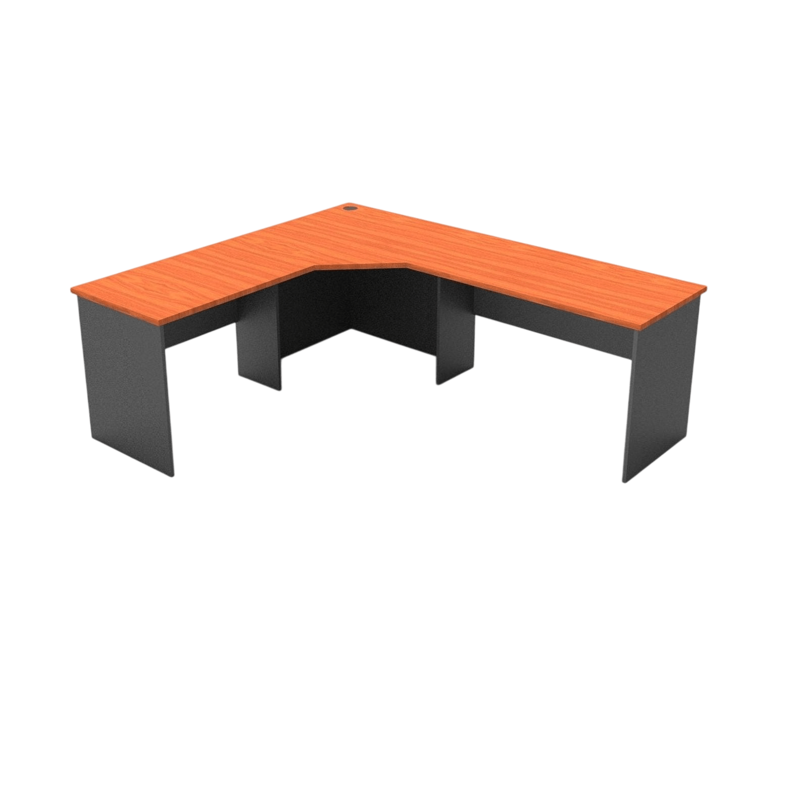 Rapid Worker Corner Desk 2100x1500x600 Cherry