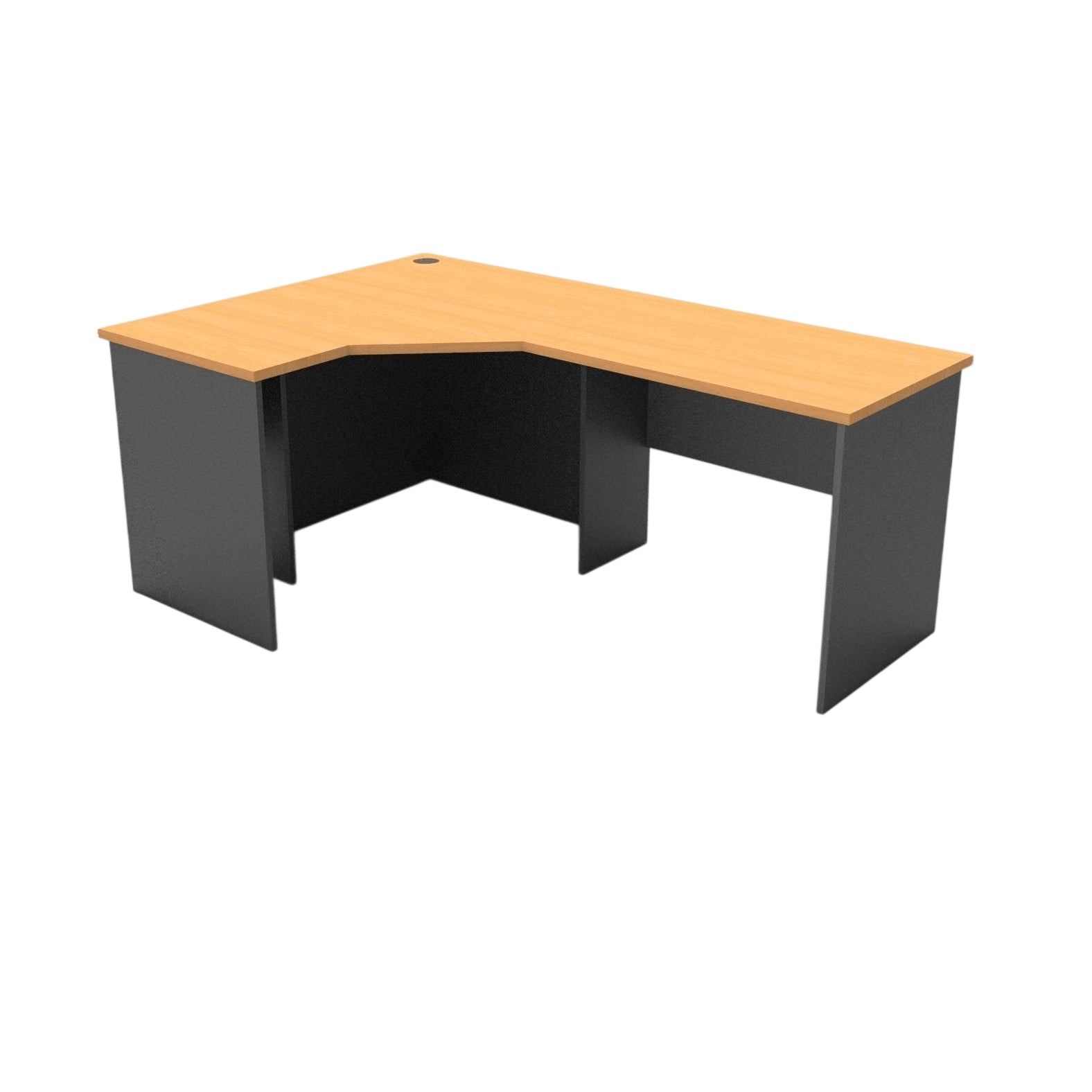 Rapid Worker Corner Desk 2100x1800x600 Beech