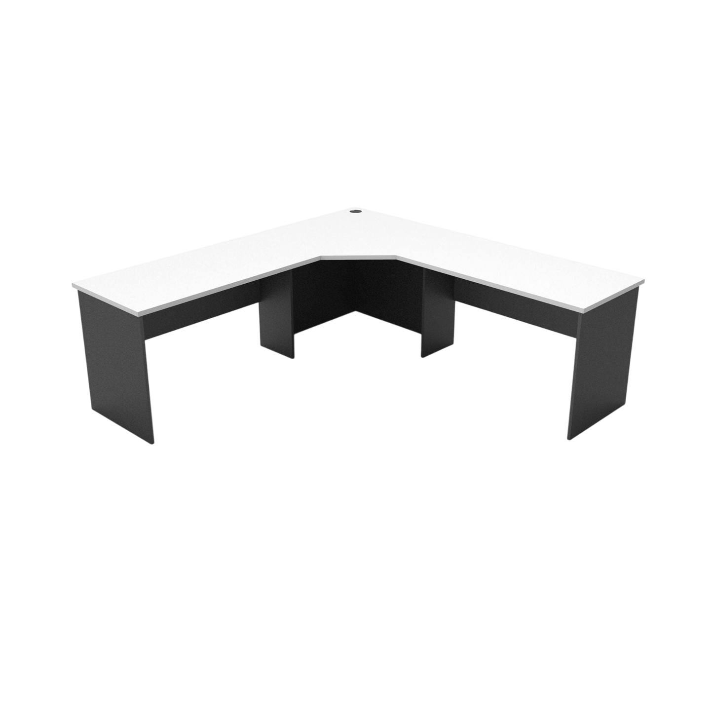 Rapid Worker Corner Desk 2100x2100x600 White