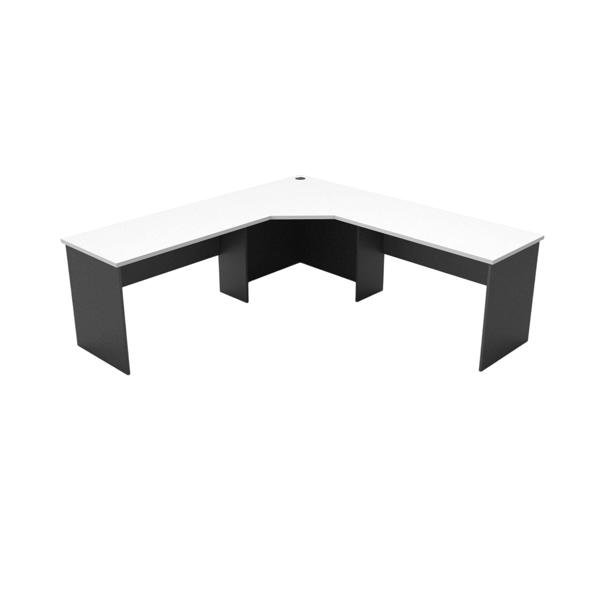 Rapid Worker Corner Desk 2100x2100x600 White