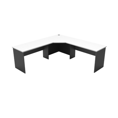Rapid Worker Corner Desk 2100x2100x600 White
