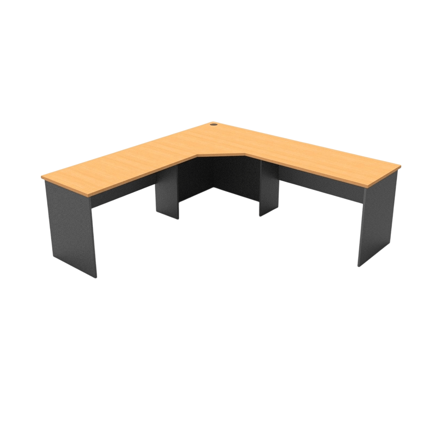 Rapid Worker Corner Desk 2100x2100x600 Beech