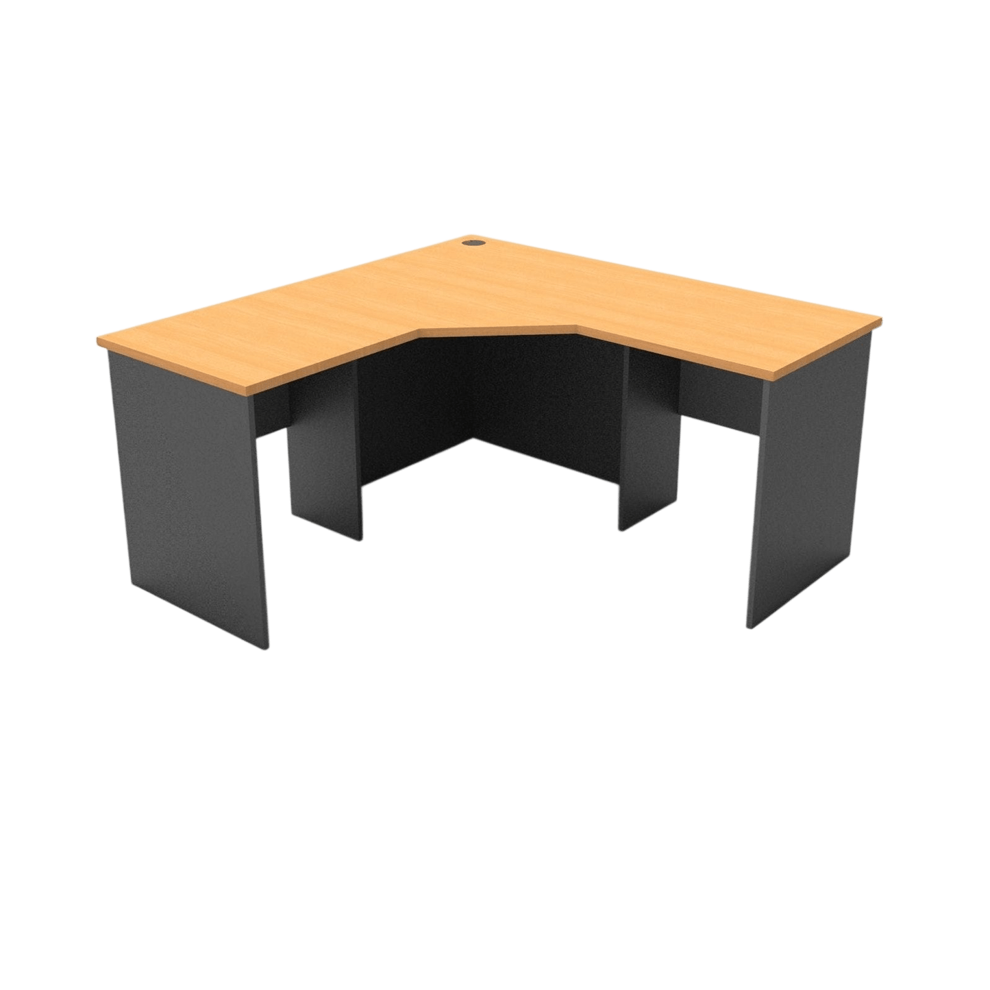 Rapid Worker Corner Desk 2100x2100x600 Cherry