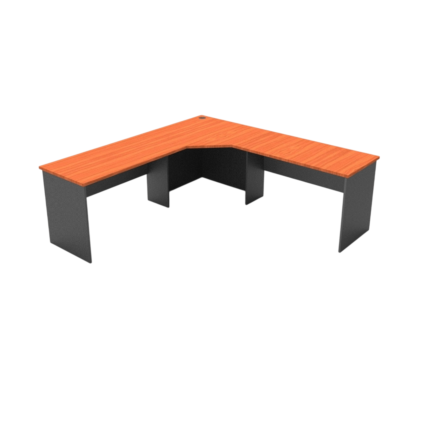 Rapid Worker Corner Desk 2100x2100x600 Cherry