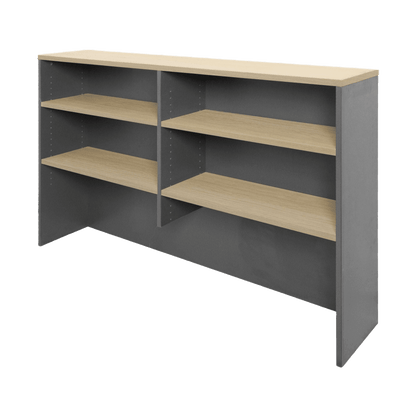 Rapid Worker Hutch 1200W Oak - Office Furniture Company