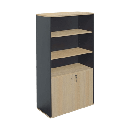 Rapid Worker Lockable Wall Unit Natural Oak - Office Furniture Company