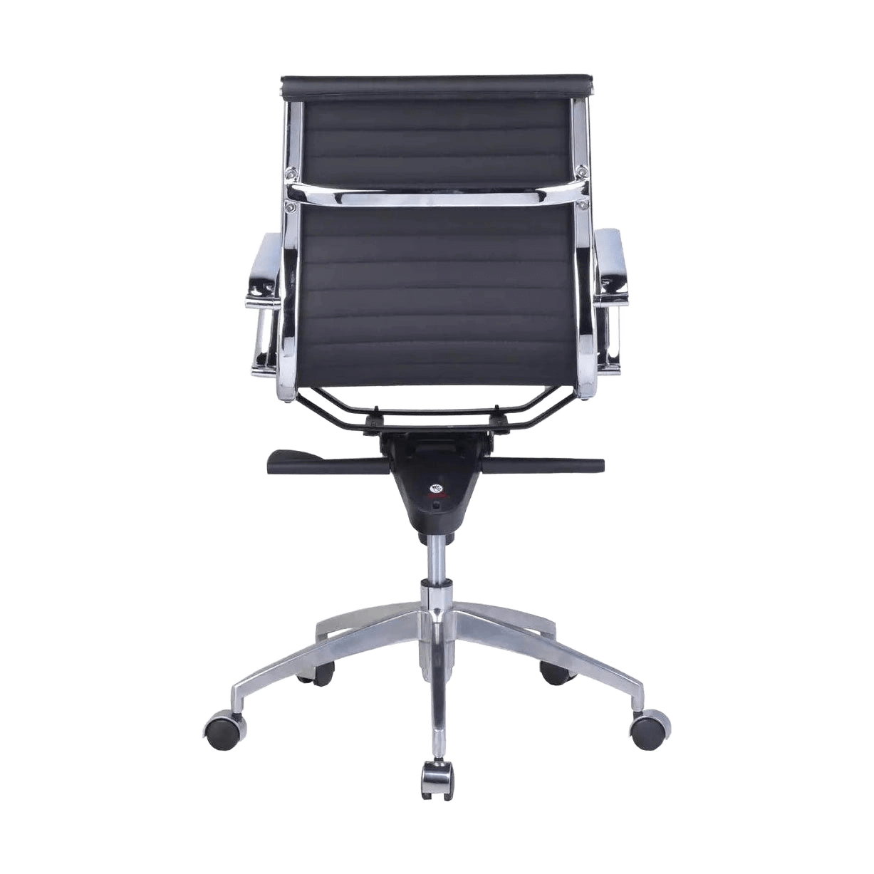 Rapidline Medium Back Boardroom Chair PU605M Brown Tan PU / Black Base