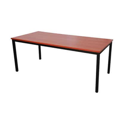 Rapidline Steel Frame Office Table 1200 X 600 Cherry - Office Furniture Company
