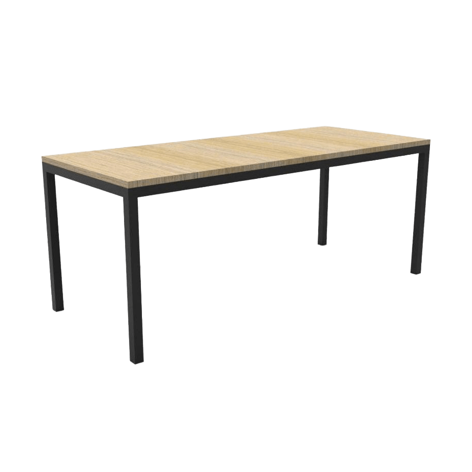 Rapidline Steel Frame Office Table 1200 X 600 Natural Oak - Office Furniture Company