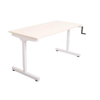 Robust Manual Winder Height Adjustable Desk - Office Furniture Company 
