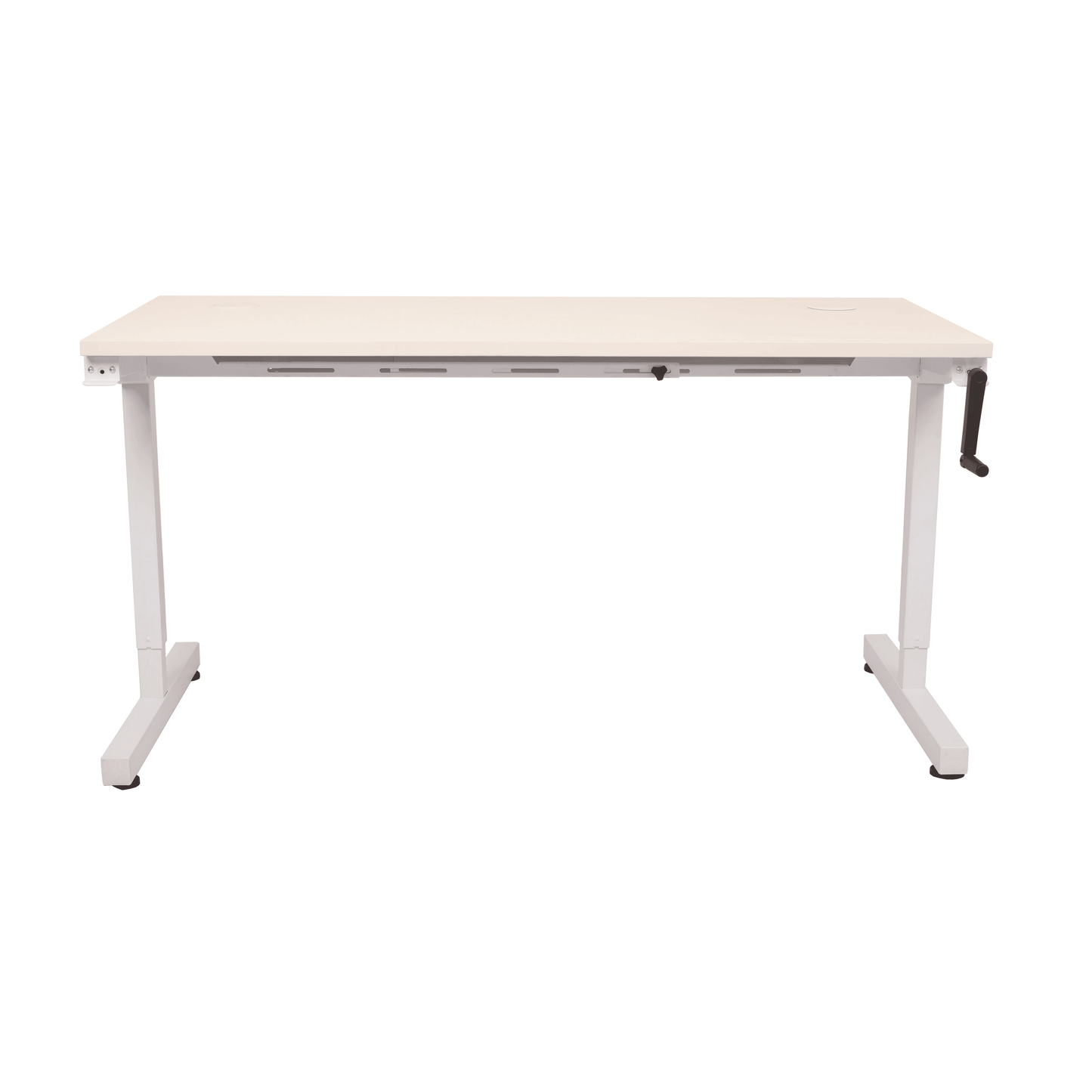 Robust Manual Winder Height Adjustable Desk - Office Furniture Company 