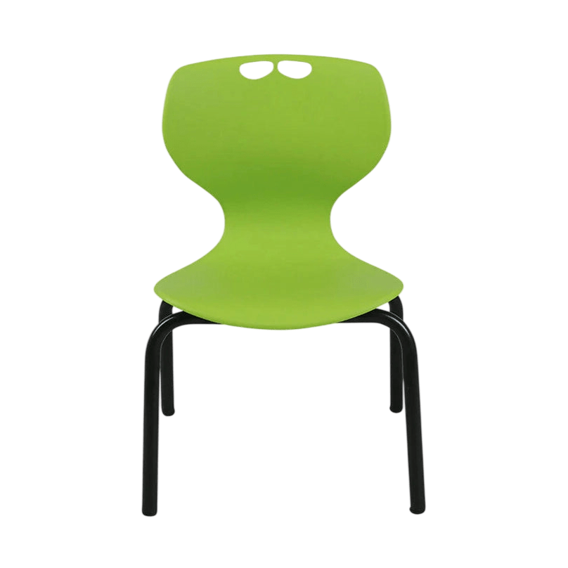 Rosewell Plastic Stackable 4 - Leg Chair Blue Black 260