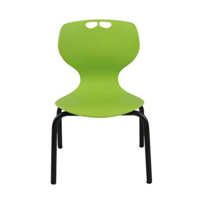 Rosewell Plastic Stackable 4 - Leg Chair Blue Black 260