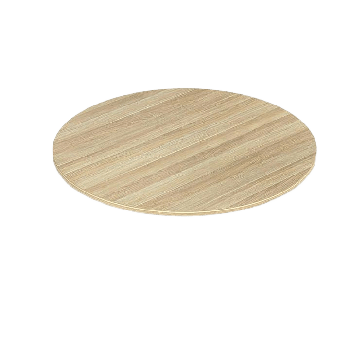 Round Worktop in New Oak 1050mm Round - Office Furniture Company