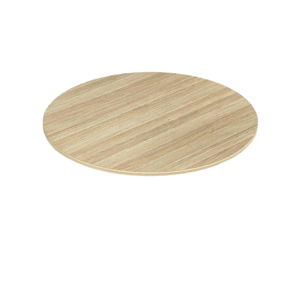 Round Worktop in New Oak 1050mm Round - Office Furniture Company