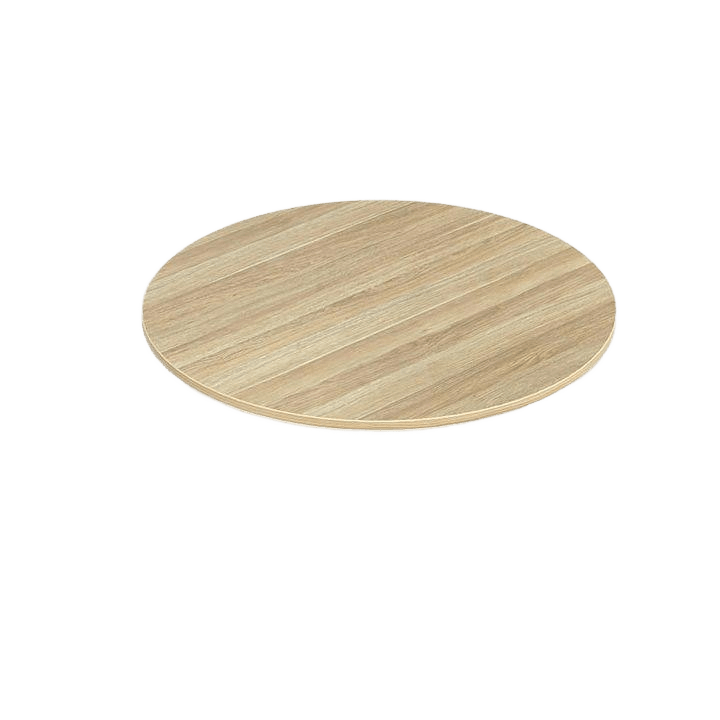 Round Worktop in New Oak 1200mm Round - Office Furniture Company