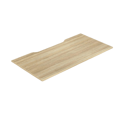 Scallop Worktop in New Oak 1600 X 800 - Office Furniture Company