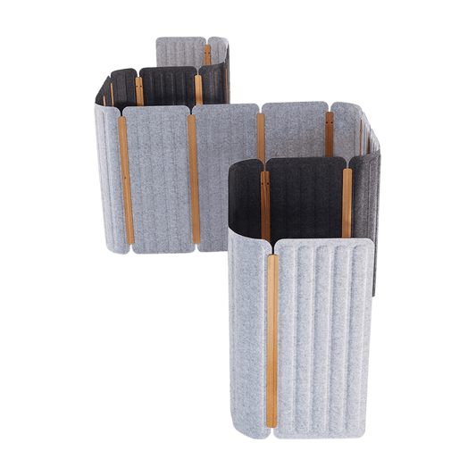 Seachange Modular Floor Screen 450x1160 Charcoal/Light Grey Straight