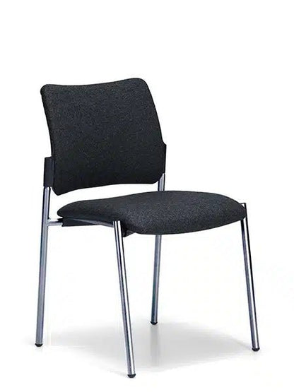 Seto Side Chair Chrome black - fab Without Arms - Office Furniture Company