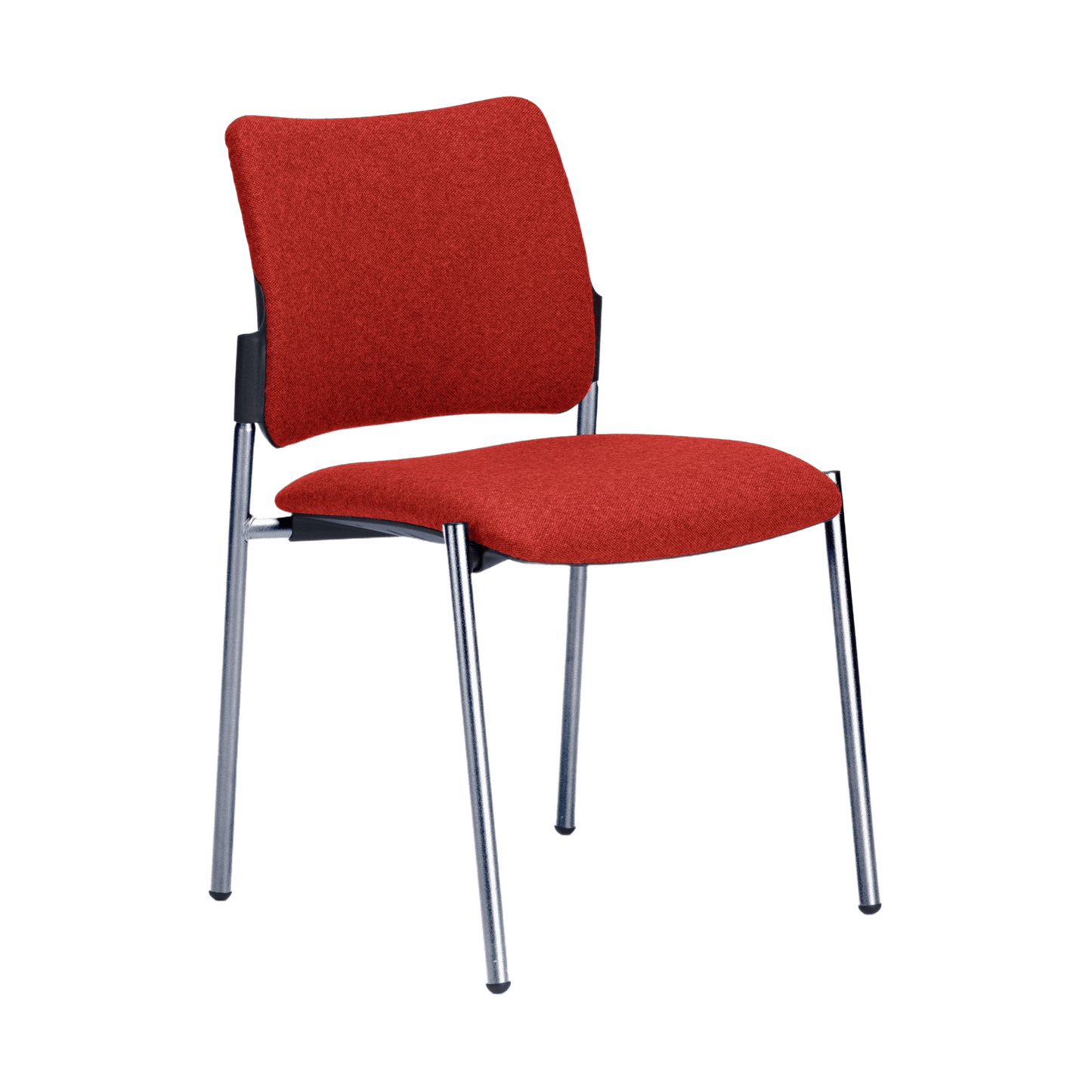 Seto Side Chair Chrome red - fab Without Arms - Office Furniture Company