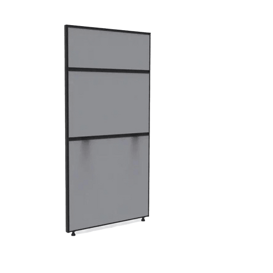 SHUSH30 Acoustic Screens 750 1500 Grey Screen with Black Frame - Office Furniture Company