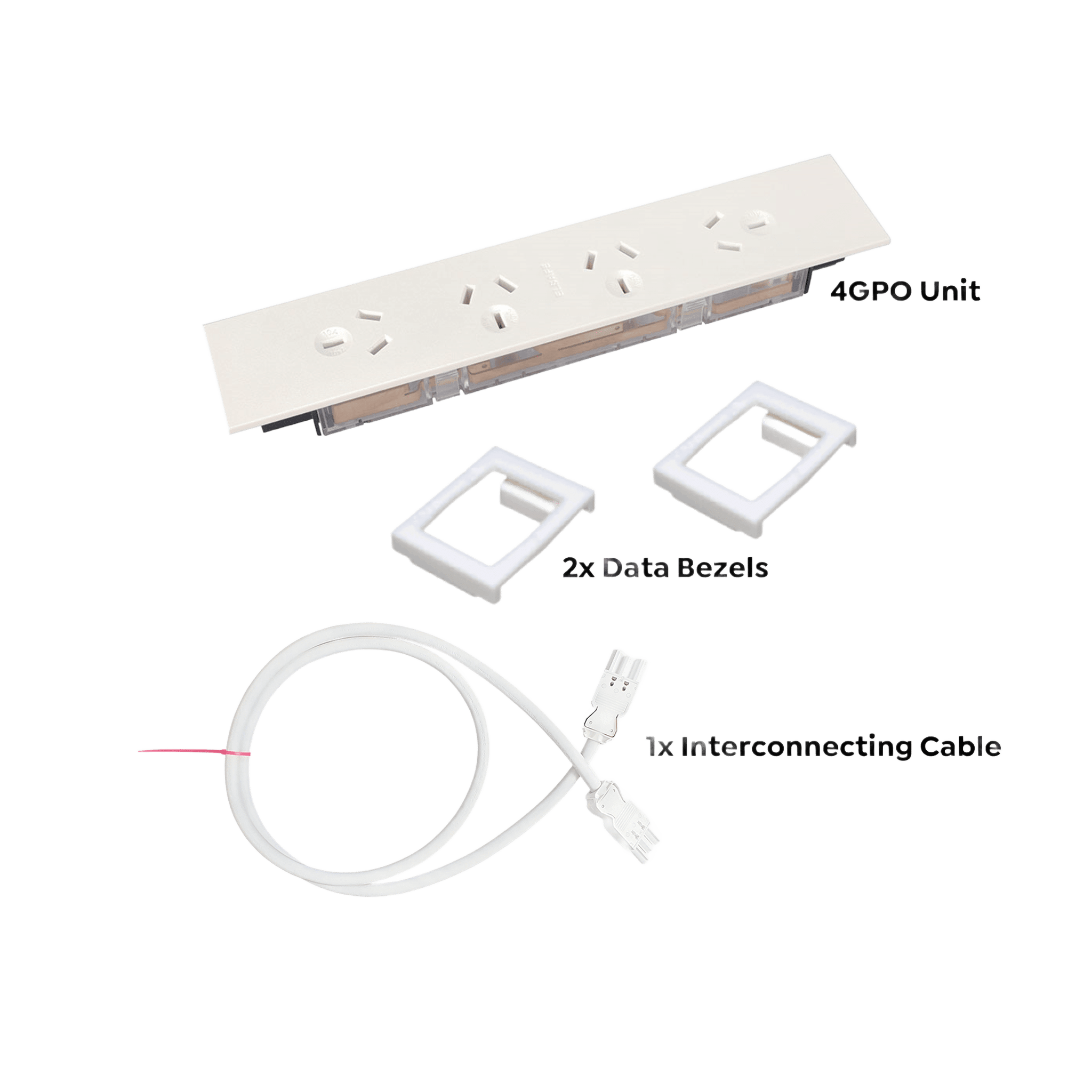 Softwire Single Desk Kit for Streamlined Workspace Wiring